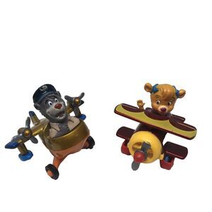 Vtg 1989 Disney TaleSpin McDonald's Happy Meal Toys Baloo Seaduck & Molly Plane